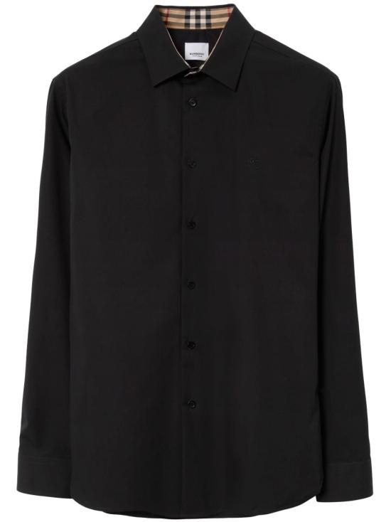  버버리 스트레치 코튼 셔츠 8071799 A1189 Black