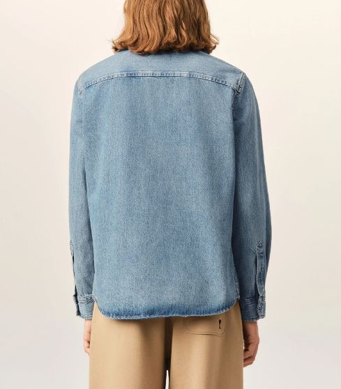 26FW 아미 데님 셔츠 USH786 DE0056480 Bleu - AMI