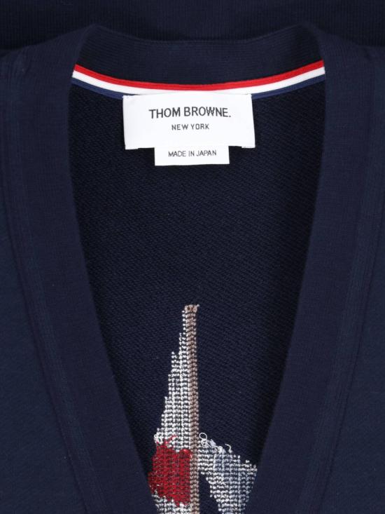 26FW 톰브라운 니트웨어 MJT582E 00535415 Blue - THOM BROWNE