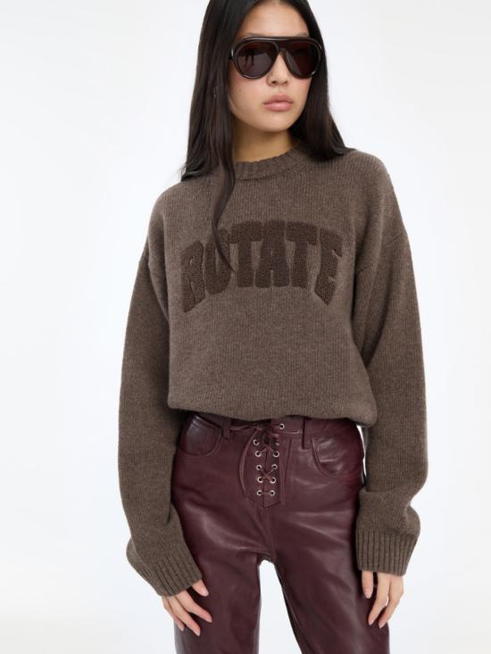 26FW 로테이트 스웨터 116928 614 Marrone - ROTATE