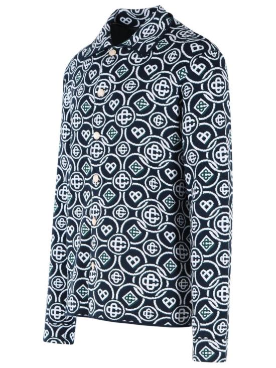 26FW 카사블랑카 긴팔 셔츠 M AW26 KW 1465 01 COTTON CC MONOGRAM Grey - CASABLANCA