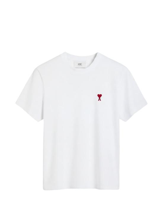 26FW 아미 스몰 하트 로고 티셔츠 BFUTS035 724100 Blanc - AMI