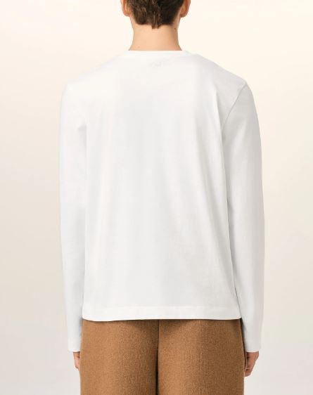 26FW 아미 스몰 하트 로고 롱슬리브 티셔츠 BFUTS235 724100 Blanc - AMI