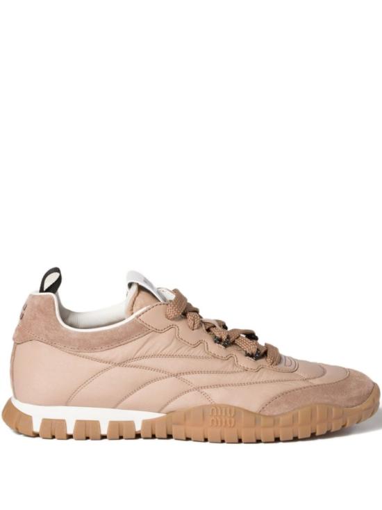 26FW 미우미우 타이어 테크니컬 스웨이드 스니커즈 5E417EZJMF 005F01DP Neutrals