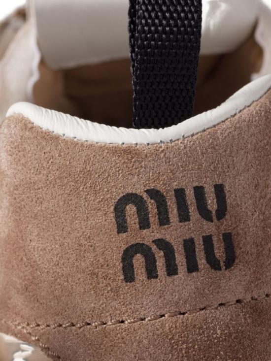26FW 미우미우 타이어 테크니컬 스웨이드 스니커즈 5E417EZJMF 005F01DP Neutrals - MIU MIU