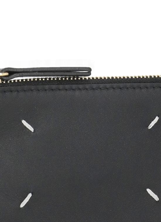26FW 마르지엘라 스티치 레더 지퍼 카드 홀더 S56UI0143P4455T8013 Black - MAISON MARGIELA