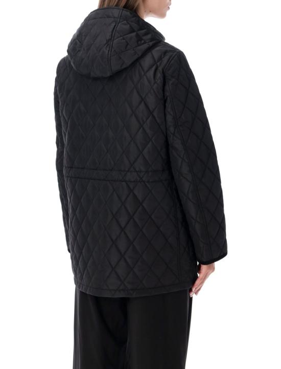 26FW 버버리 브롬리 후드 퀼팅 자켓 8110531C1900 Black - BURBERRY