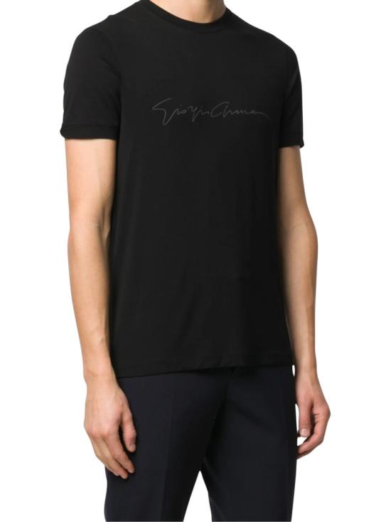 26FW 조르지오 아르마니 반팔 티셔츠 6GST56SJP4ZUC99 Black - GIORGIO ARMANI