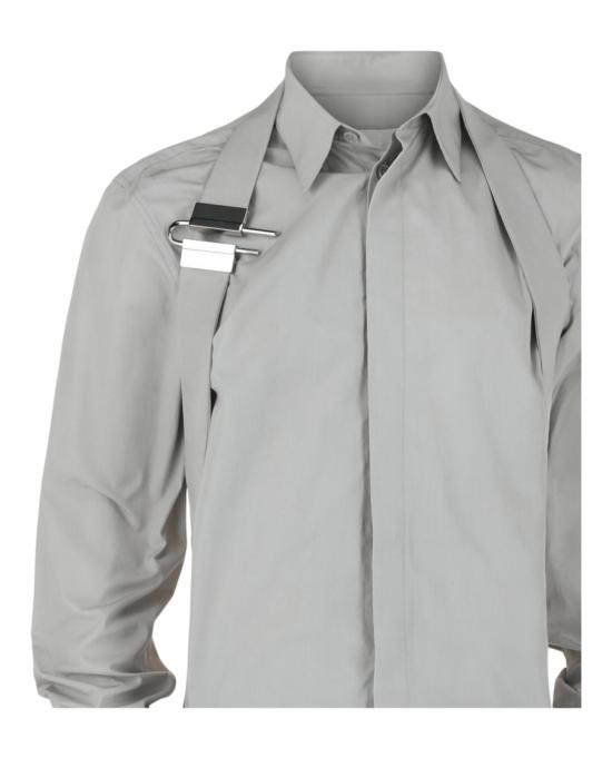  지방시 긴팔 셔츠 BM60RZ 14M6 058 00017 39 Grey - GIVENCHY