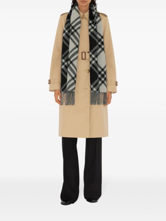 26FW 버버리 체크 캐시미어 스카프 8099650A1189 Black - BURBERRY