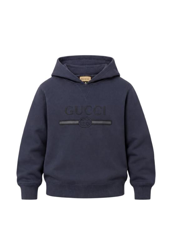 26FW 구찌 키즈 코튼 후드 스웨트셔츠 키즈 코튼 후드 스웨트셔츠 A0044X XJHXM4393 - GUCCI
