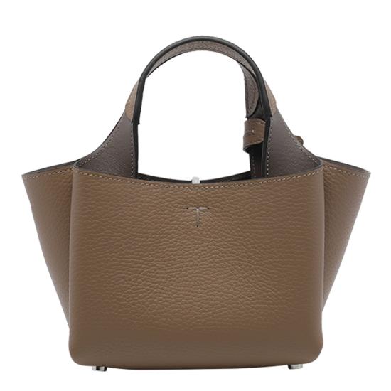 26FW 토즈 마이크로 토트백 XBWAPAFL000QRI 6L31 BROWN GREY DOM - TODS