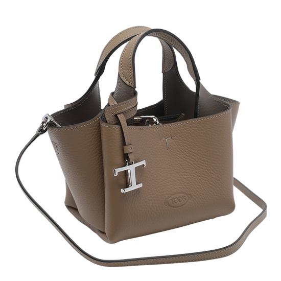 26FW 토즈 마이크로 토트백 XBWAPAFL000QRI 6L31 BROWN GREY DOM - TODS