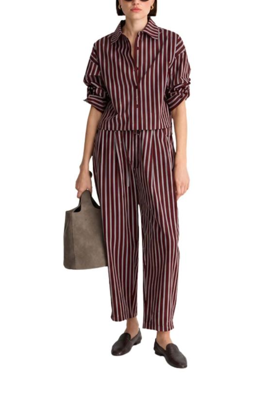  어피스 어파트 스트레이트 팬츠 Apiece Apart Everyday Pull On Pant Spice Multi Stripe