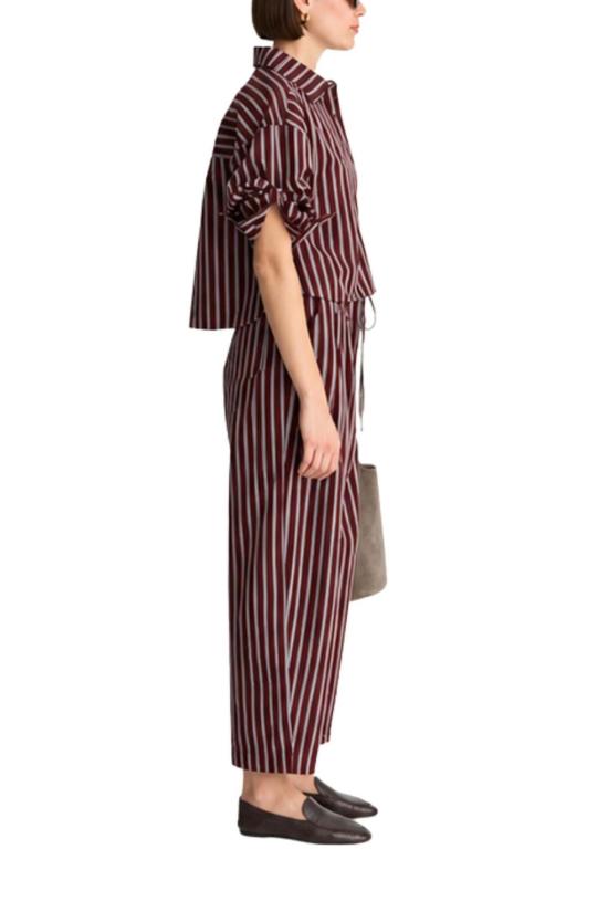  어피스 어파트 스트레이트 팬츠 Apiece Apart Everyday Pull On Pant Spice Multi Stripe - APIECE APART