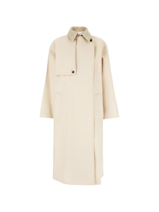 26FW 보테가베네타 코트 874798 V6NB02512 Beige - BOTTEGA VENETA