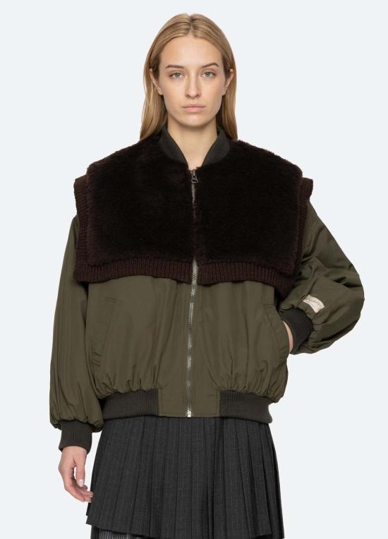  씨뉴욕 봄버 자켓 AW26 107 GREEN - SEA NY