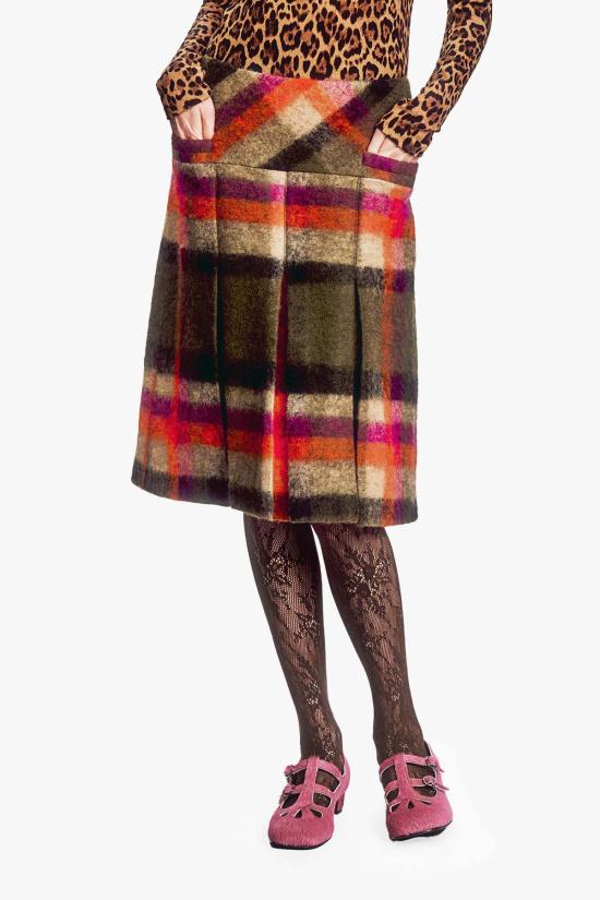  안나 수이 미디 스커트 626L10 BROWN - ANNA SUI