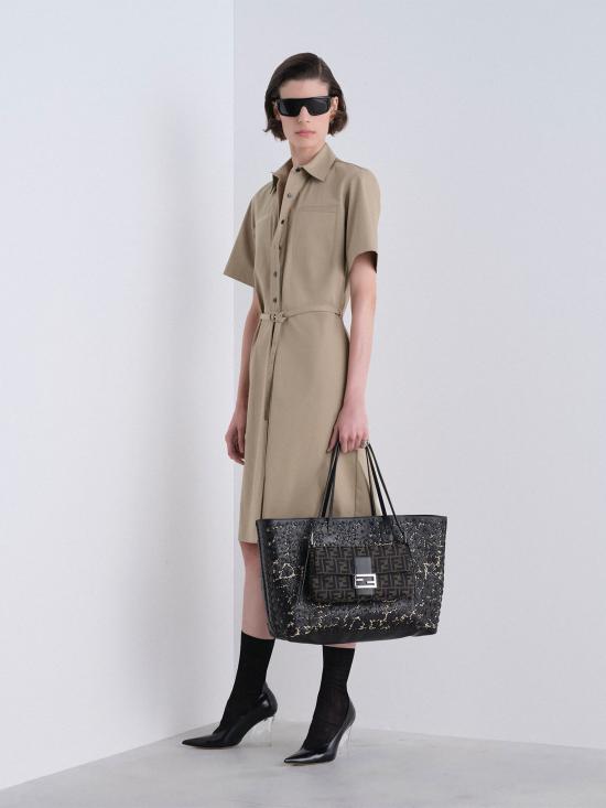 26FW 펜디 미디 원피스 FDD689AMVN F0TX9 Beige - FENDI