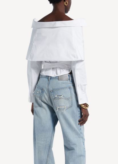 26FW 발렌시아가 블라우스 872123 TRM289000 White - BALENCIAGA