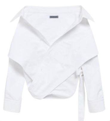 26FW 발렌시아가 블라우스 872123 TRM289000 White