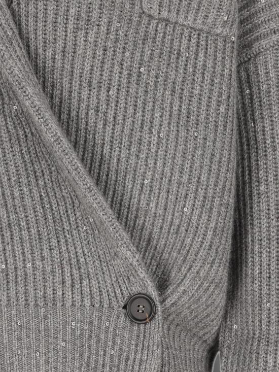 26FW 브루넬로 쿠치넬리 가디건 M71544306 CJ074 Grigio scuro - BRUNELLO CUCINELLI