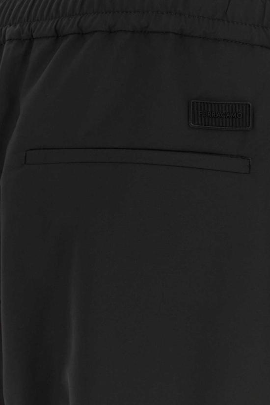  살바토레 페라가모 스트레이트 팬츠 페라가모 울 블렌드  Nero/Bianco/Naturale - SALVATORE FERRAGAMO