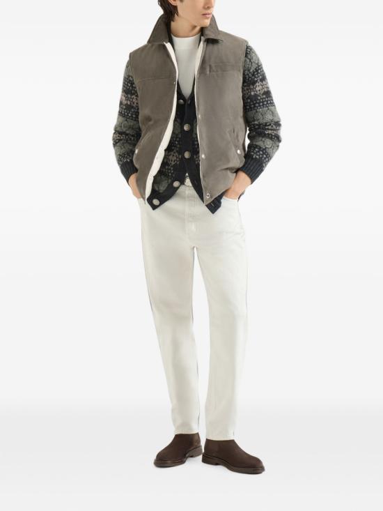  브루넬로 쿠치넬리 가디건 M22506306 CKJ14 CARBONE - BRUNELLO CUCINELLI