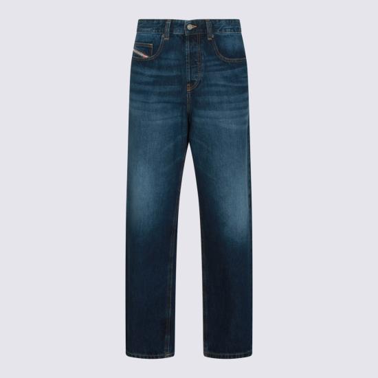 26FW 디젤 2001 D 매크로 릴렉스 핏 데님 팬츠 A11598 09I2701 Mid Blue