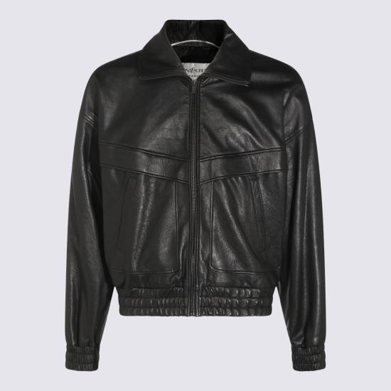26FW 생로랑 가죽 자켓 847967 YCNF21000 BLACK