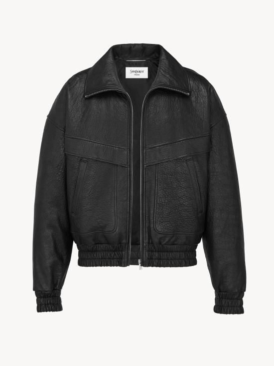 26FW 생로랑 가죽 자켓 847967 YCNF21000 Black - SAINT LAURENT