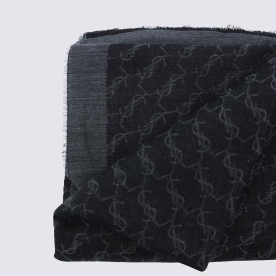 26FW 생로랑 머플러/스카프 874446 3YU511061 BLACK - SAINT LAURENT