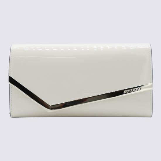 26FW 지미추 클러치/파우치 EMMIE PAT081095 LATTE LIGHT GOLD