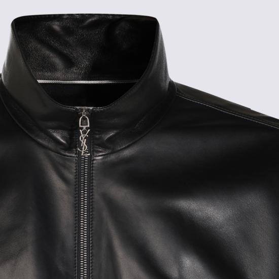 26FW 생로랑 가죽 자켓 A000H9 YCOJ21000 BLACK - SAINT LAURENT