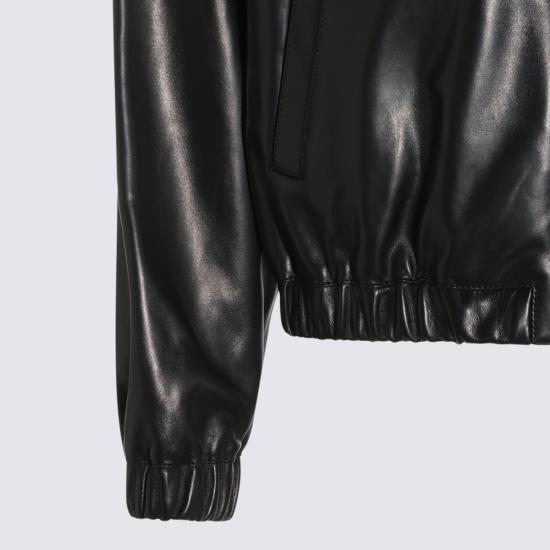 26FW 생로랑 가죽 자켓 A000H9 YCOJ21000 BLACK - SAINT LAURENT
