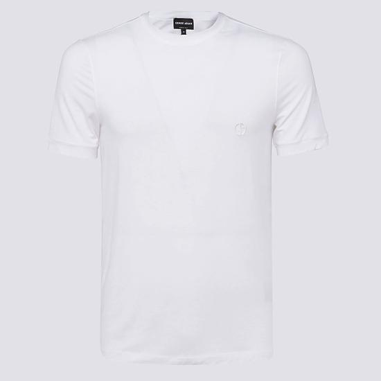 26FW 조르지오 아르마니 반팔 티셔츠 3GST52 SJP4ZU090 White