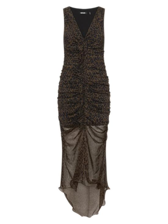 26FW 로테이트 미디 원피스 116599 3088 Marrone