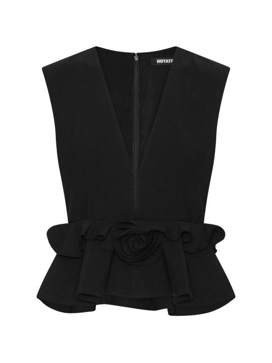 26FW 로테이트 블라우스 116652 100 NERO
