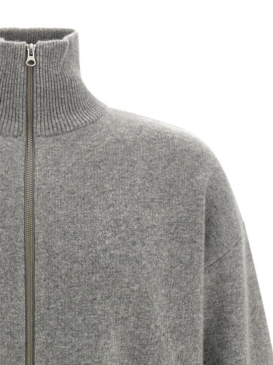26FW 익스트림캐시미어 집업 니트 N319XTRAOUTGOAT Gray - EXTREME CASHMERE