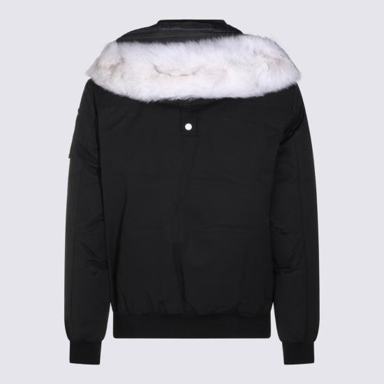 26FW 무스너클 오리지널 벨라스틱 네오시어 봄버 자켓 M35MB000S 1001 BLACK WHITE - MOOSE KNUCKLES