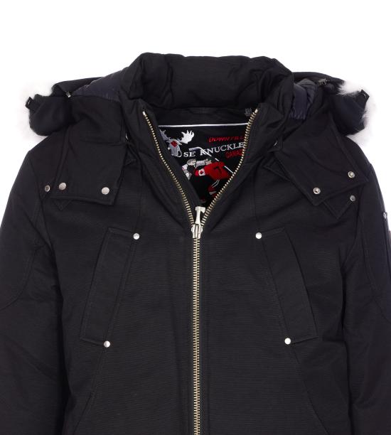 26FW 무스너클 오리지널 벨라스틱 네오시어 봄버 자켓 M35MB000S 1001 BLACK WHITE - MOOSE KNUCKLES