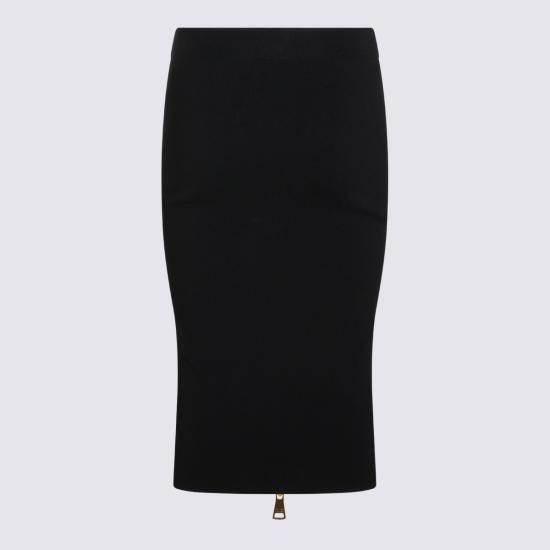 26FW 엘리자베타프랜치 미디 스커트 GK28B66E2 110 NERO - ELISABETTA FRANCHI