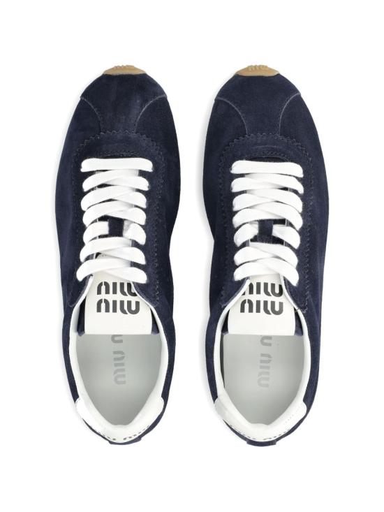 26FW 미우미우 플룸 블리치 스니커즈 5E114E054 F 005F0008 Bleu - MIU MIU