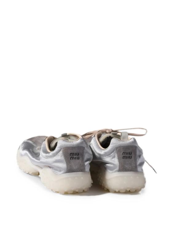 26FW 미우미우 버블 테크니컬 패브릭 및 스웨이드 스니커즈 5E806E 3M0KF0424 LIGHT BLUE - MIU MIU