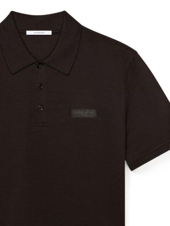 26FW 지방시 폴로 티셔츠 BML00G3YTX 001 BLACK - GIVENCHY