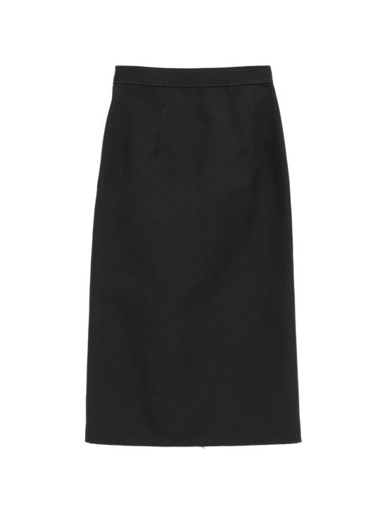26FW 보테가베네타 미디 스커트 873834 V6NP01010 BLACK - BOTTEGA VENETA