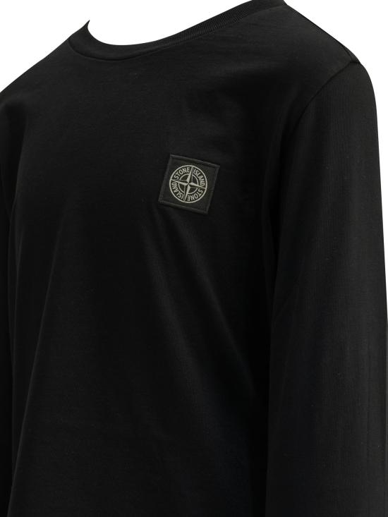 26FW [키즈] 스톤 아일랜드 티셔츠 L2S162100002S0047V0029 Black - STONE ISLAND
