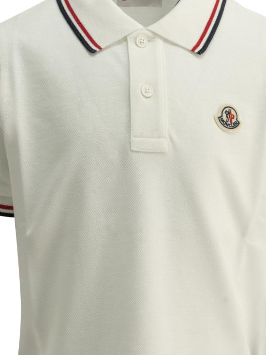 26FW [키즈] 몽클레어 폴로 셔츠 8A00005 8496W034 White - MONCLER