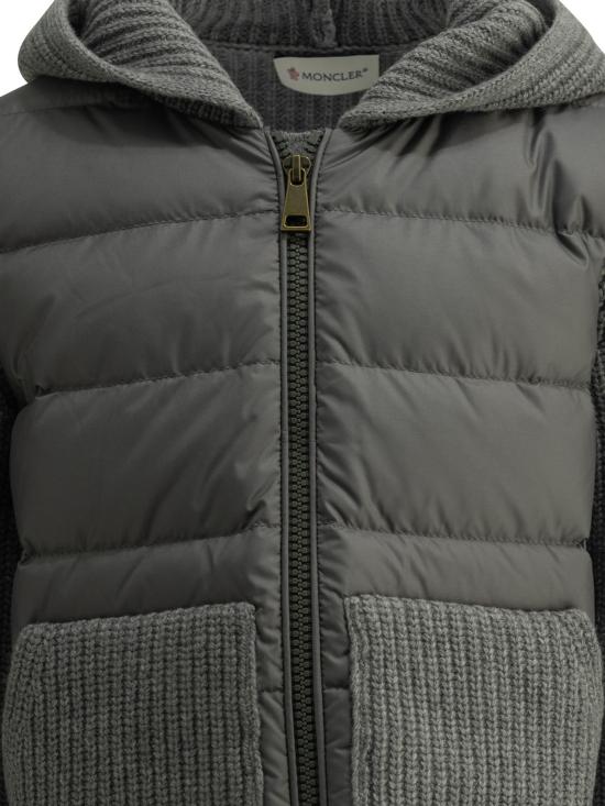 26FW [키즈] 몽클레어 니트/스웻셔츠 9B00014 M4281988 Grey - MONCLER