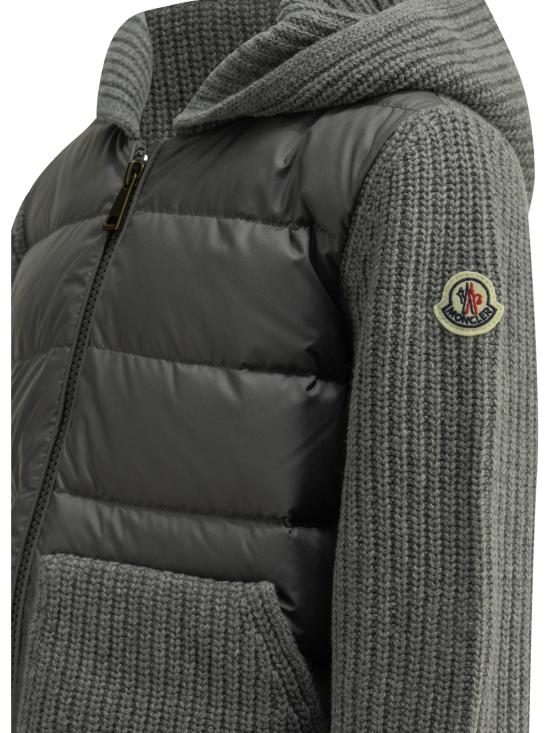 26FW [키즈] 몽클레어 니트/스웻셔츠 9B00014 M4281988 Grey - MONCLER